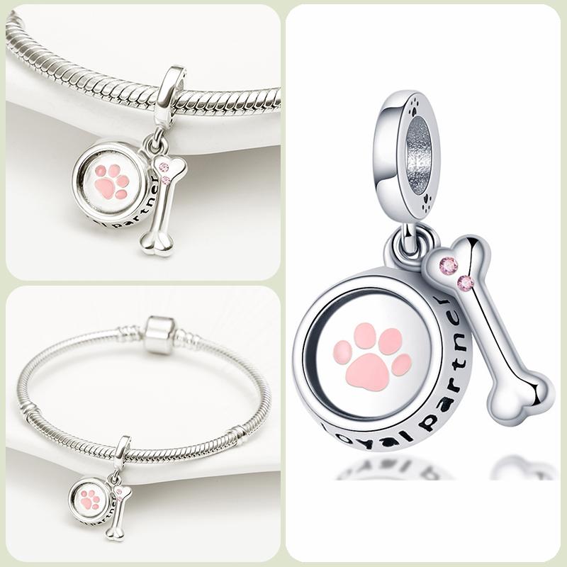 Modne koraliki zawieszki S925 ze srebra próby 925 w stylu klasycznym i romantycznym z motywem żółwia lotosu, odpowiednie do oryginalnej bransoletki DIY na prezent