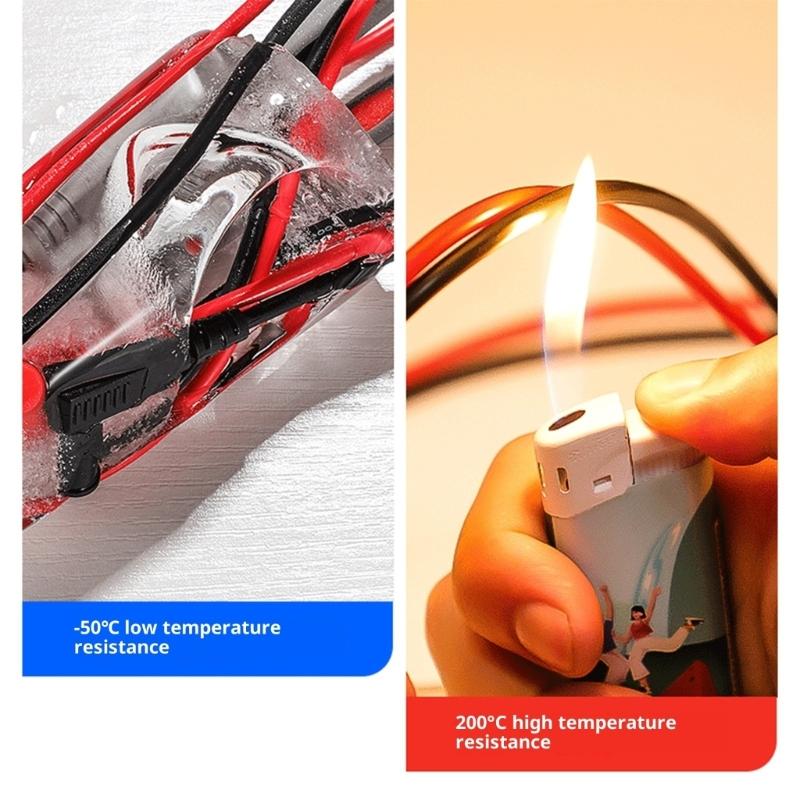 Multimeter Probe Test Leads Cable Replacement Universal Digital Multimeter Probe 110cm Test Leads For Electronics