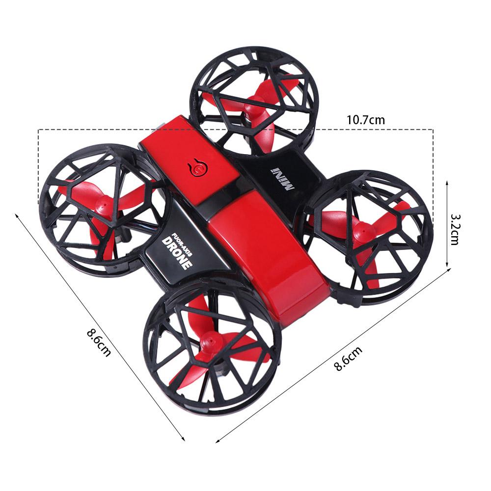 Rechargeable Mini Remote Control Aircraft with Light Quadcopter Plane Toy Home Decor