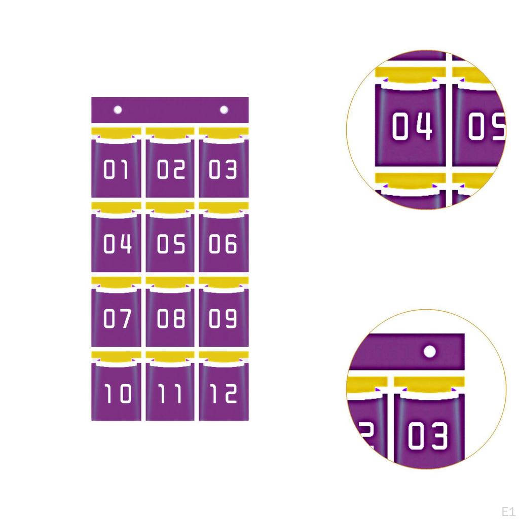 Classroom Organizer with Numbered Compartments for Phones