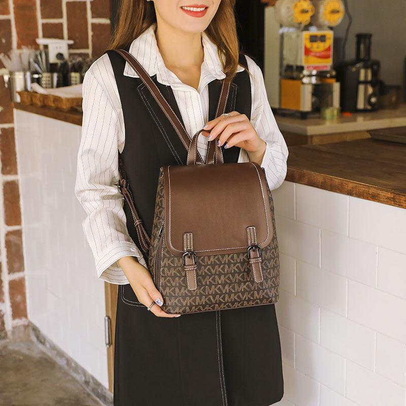 Backpack Women Fashion Easy To Take Large Capacity Printed Anti-theft Travel Backpack Schoolbag