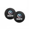 2PCS Leather Coaster Anti-noise Water Cup Pad For BMW X1 X2 X3 X5 X4 X6 X7 M3 M4 M5 E90 E60 F30 F10 G30 G20 BD-BWM Sticker