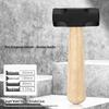 Mini Sledgehammer: Multi-Functional Short-Handled Iron Hammer with Nail Puller and Octagonal, Round-Headed Design.
