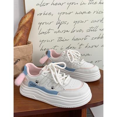 Summer New Casual Thick-soled Cute Little White Shoes Bread Shoes Board Shoes 3075
