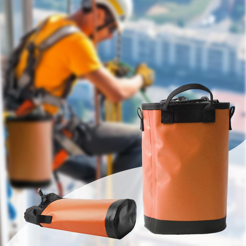 Climbing Rope Bag Arborist Rope Storage Bag 5L Large Capacity Tree Climbing Rock Rope Bag Tools Waist Bag for Outdoor Climbing