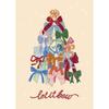 Vintage Christmas Metal Wall Decoration, Holiday Sticker Sign