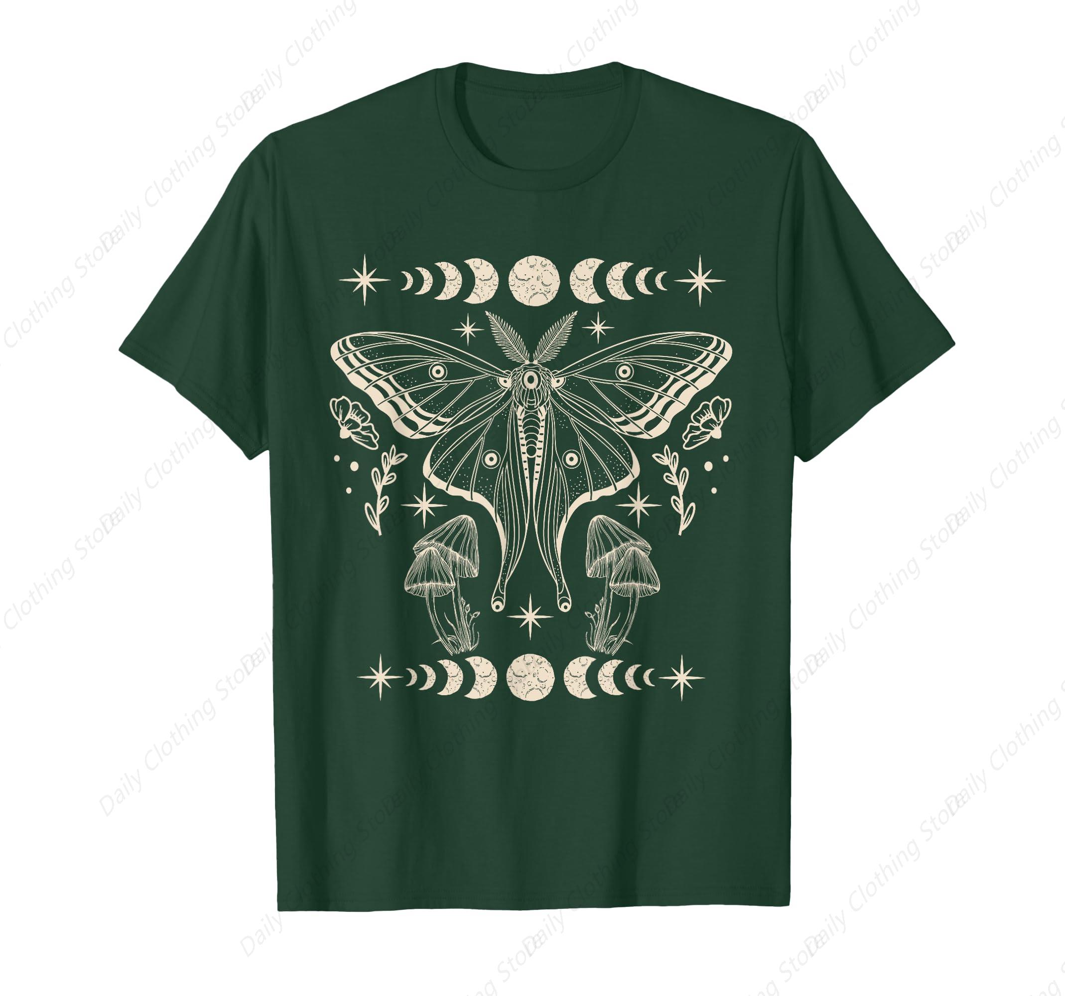 

Therian Grunge Fairycore Aesthetic Luna Moth Cottagecore TShirt 4XL