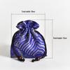 Hand-Embroidered Brocade Double-Layer Cotton Linen Drawstring Jewelry Bag