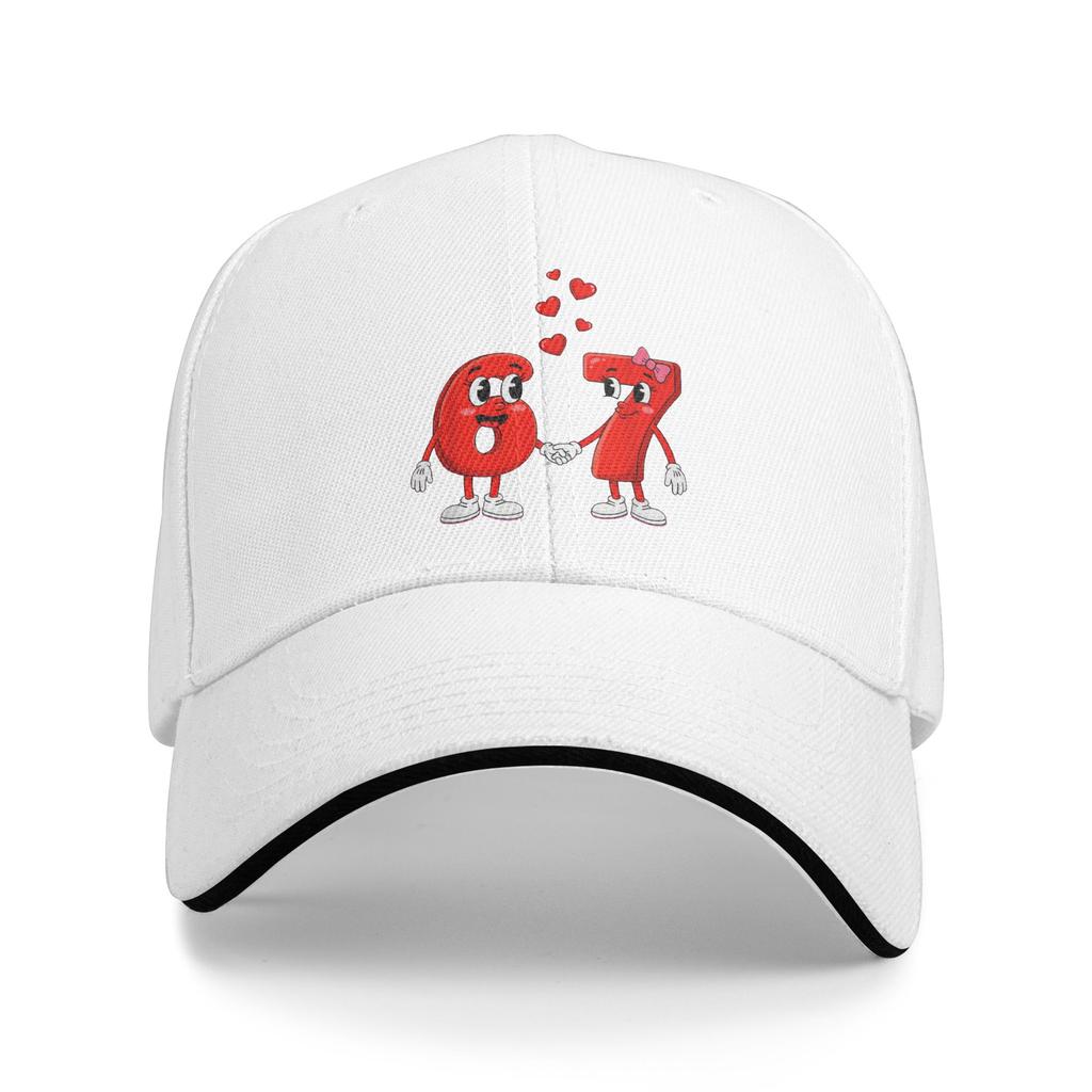 Funny 6 7 Valentines Heart Six Seven 67 Valentine's Day Love Baseball Cap  Street Trucker Hat Summer Men Outdoor Snapback Cap