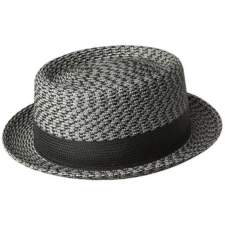 Sommerlicher Sonnenschutz: Strohhut mit Sonnenschutz, Jazz-Stil, britischer Strandhut, Strohhut
