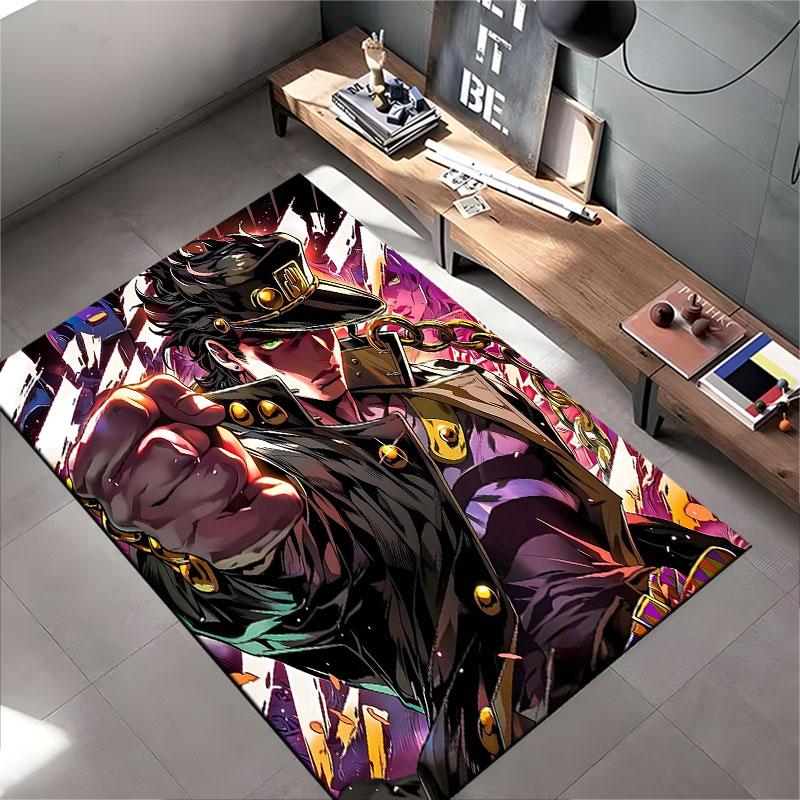 Anime Style Hero with Chains suitable as a non-slip mat for the living room or bedroom sofa