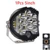 2024 LED Three-side Light-emitting Working Lamp Fog Driving Light 5 Inch 90w 6500k White Yellow Off Road Spot Light 4x4 SUV