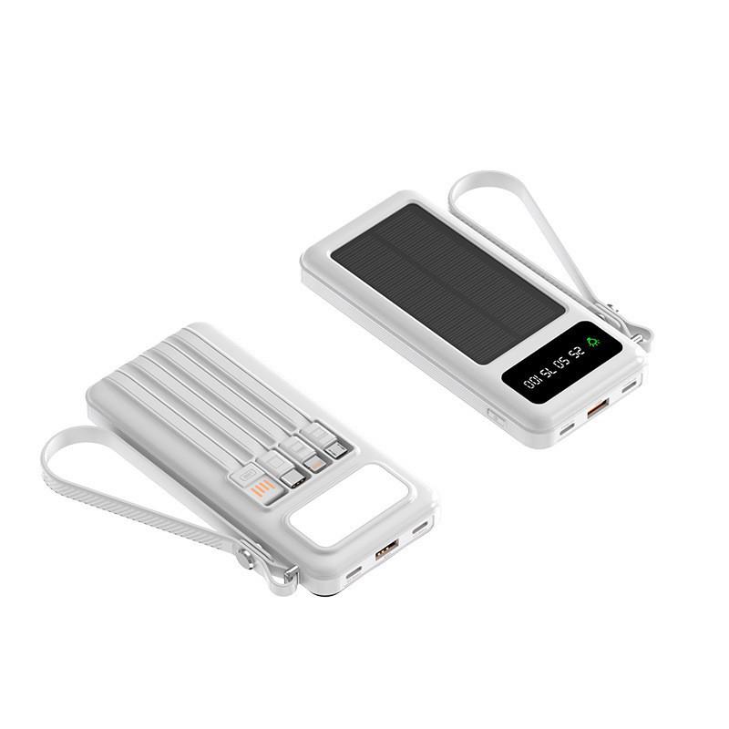 Solar-Powered 20,000mAh Power Bank with Large Capacity and Display – Ideal Holiday Gift