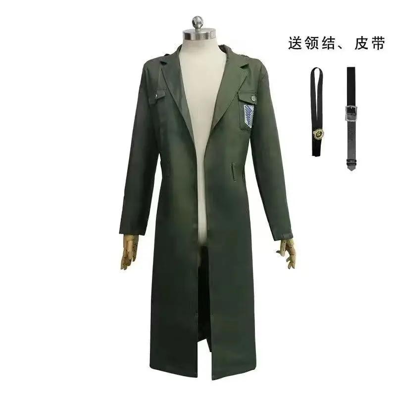 

Атака Титанов Косплей Аниме 4 Сезон Разведкорпус Эрен Йегер Армин Арлерт Темно-синяя Куртка Костюмы на Хэллоуин для Женщин Мужчин S