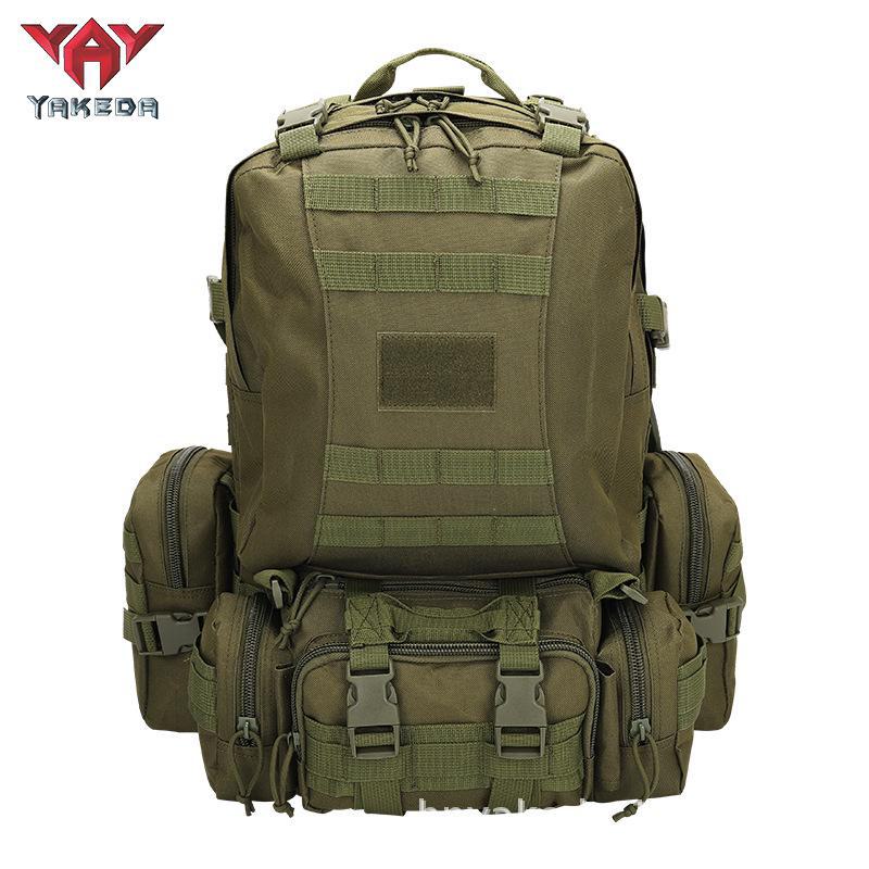 Yakoda Large Capacity Tactical Backpack for Outdoor Camping, Hiking, and Picnics - Wear-Resistant for Men and Women