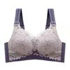 Women's Lace Full-Cup Wirefree Bra – Supportive, Breathable, Anti-Sag, Plus Size, Beautiful Back Design