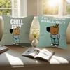 Anime Chill Fun Guys Cushion Cover Car Throw Pillow Case For Sofa Car Christmas Gift