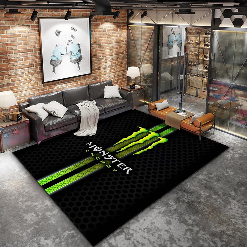 Monster Energy Carpet Rug for Living Room Bedroom Home Sofa Decoration,Kids play Nonslip Floor Mat