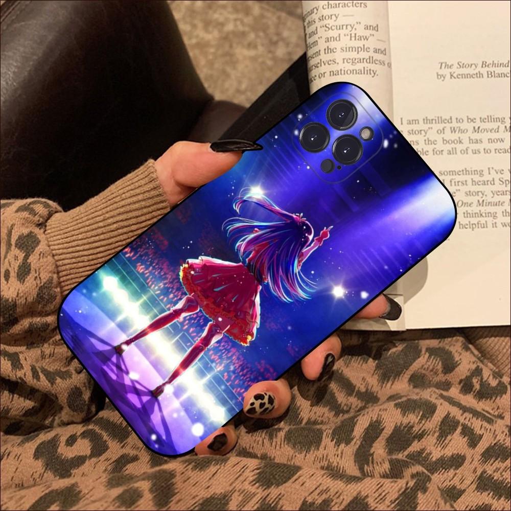 Anime Oshi no Ko Hoshino Ai Phone Case For iPhone 15 14 11 12 13 Mini Pro XS Max Cover 6 7 8 Plus X XR SE 2020 Funda Shell