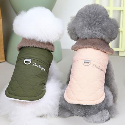 Vestiti Invernali per Animali Domestici Super Caldi Abbigliamento per Cani Piccoli con Colletto in Pelliccia Completi in Cotone per Animali Domestici Giacca Impermeabile Cappotto Gilet per Bulldog Francese