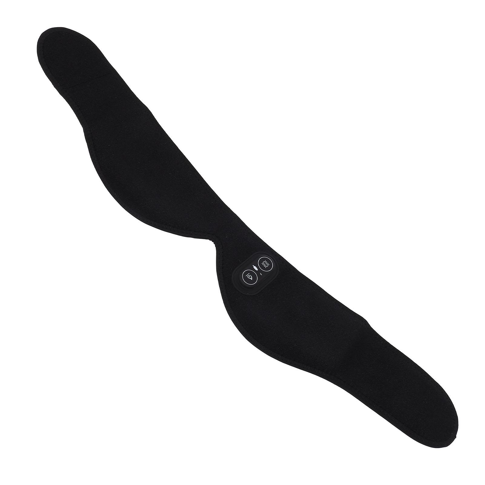 

Electric Jaw Heating Pad 3 Gears Massage Vibration Face Heating Pad Heating Vibrating Jaw Strap for Face Jaw Chin Black