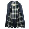 BURBERRY Made in the UK Stainless collar coat 50 Navy Waist belt Men's Used