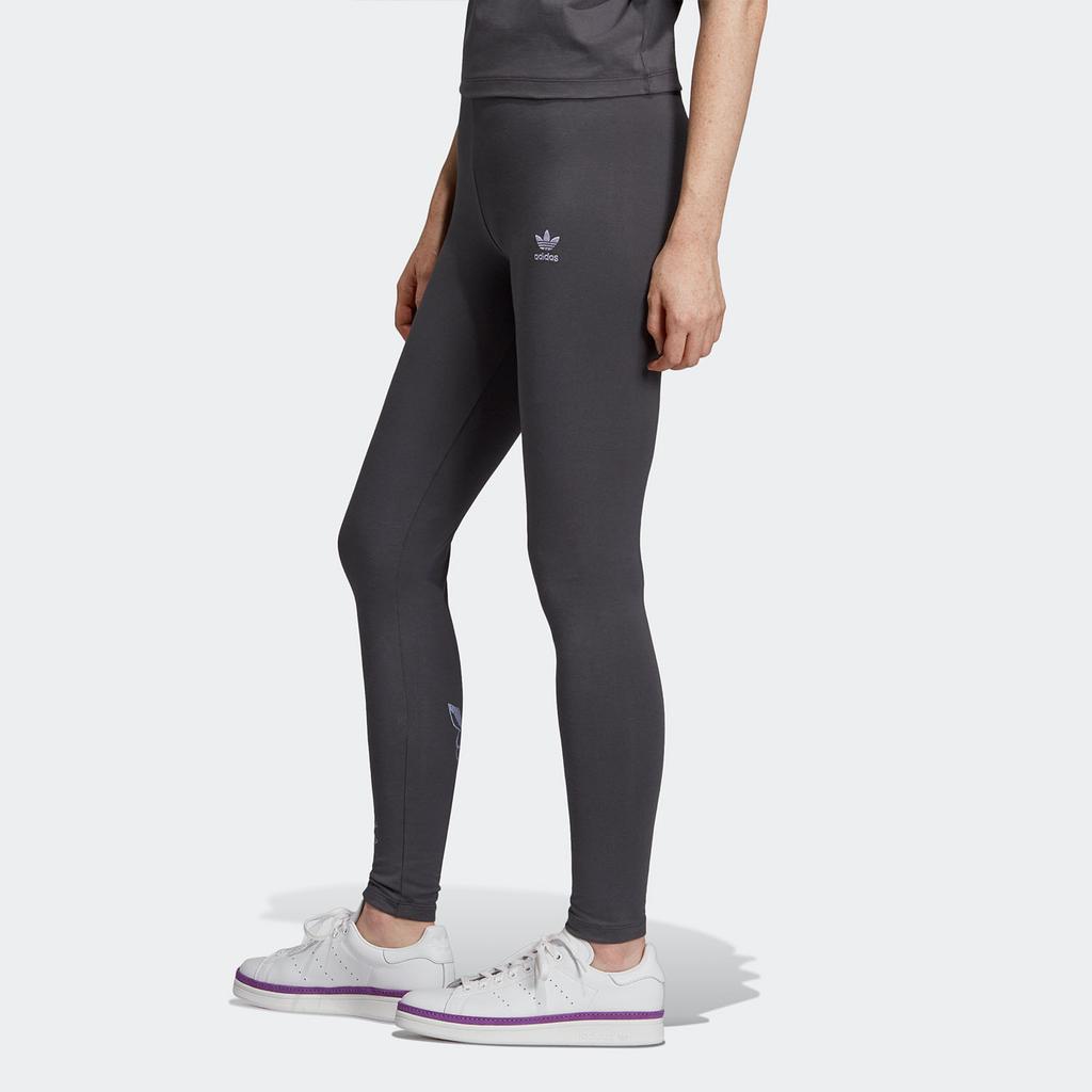 Adidas Originals Sports Lifestyle Series Elastic Moisture-Wicking Mid-Rise Knitted Sports Pants Women Pants Gray DU9986