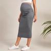 Solid Color High-Waisted Maternity Fashion Skirt - Trendy European & American Style