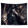Home Decor Halloween Skull Pumpkin Tapestry Wall Tapestry Hippie Tapestry Dorm Decor Blanket 230x180cm