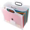 Buckle Closure Expanded File Folders Colorful Inner Pocket File Holder A4 Document Bag  Home