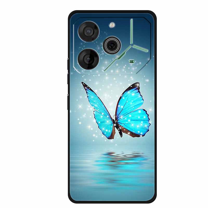 Für Tecno Pova 6 Neo Hülle Tiere TPU Weiches Silikon Rückabdeckung Handyhüllen für Tecno Pova 6Neo 6,78" Stoßfest Wolf Cool funda
