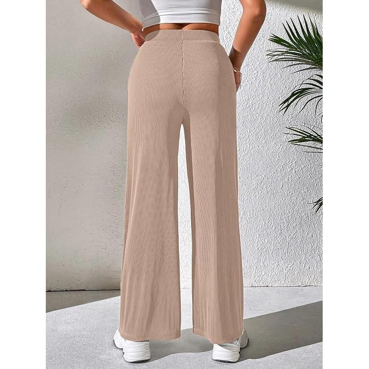 Pantaloni da Donna Comodi a Vita Alta Traspiranti Casual Usura Pantalone Coreano