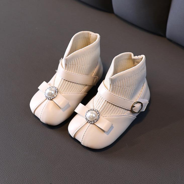 Super Soft Girl Shoes 1-3y Old Spring Autumn Baby Princess Shoe Fashion Girl Boots Versatile Baby Shoes Breathable Walking Shoes
