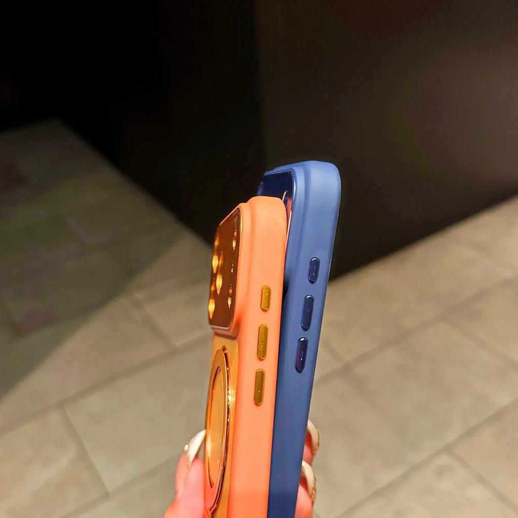 Non-Yellowing Magnetic Rotating Stand for iPhone 17 Air/Apple 16 Pro Max/15/14 Phone Case
