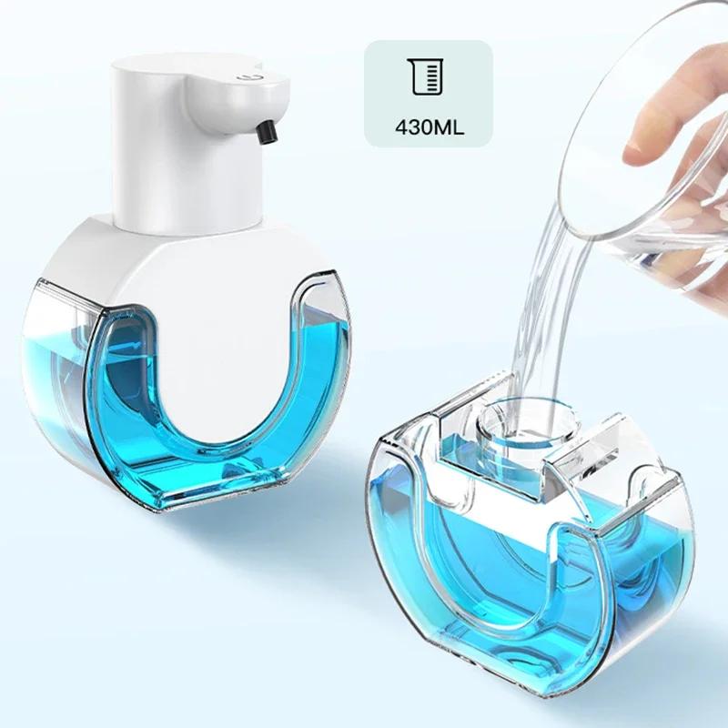 400/550ml Automatic Liquid Soap Dispenser Wall Mounted Infrared Sensor USB Rechargeable Smart Sanitizer Hand Washer For Bathroom
