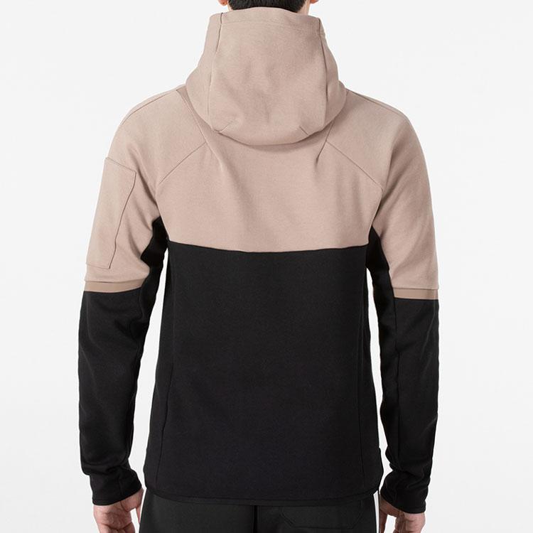 Adidas Color Block Sports Casual Hooded Jacket Men Outerwear Multi HE5033