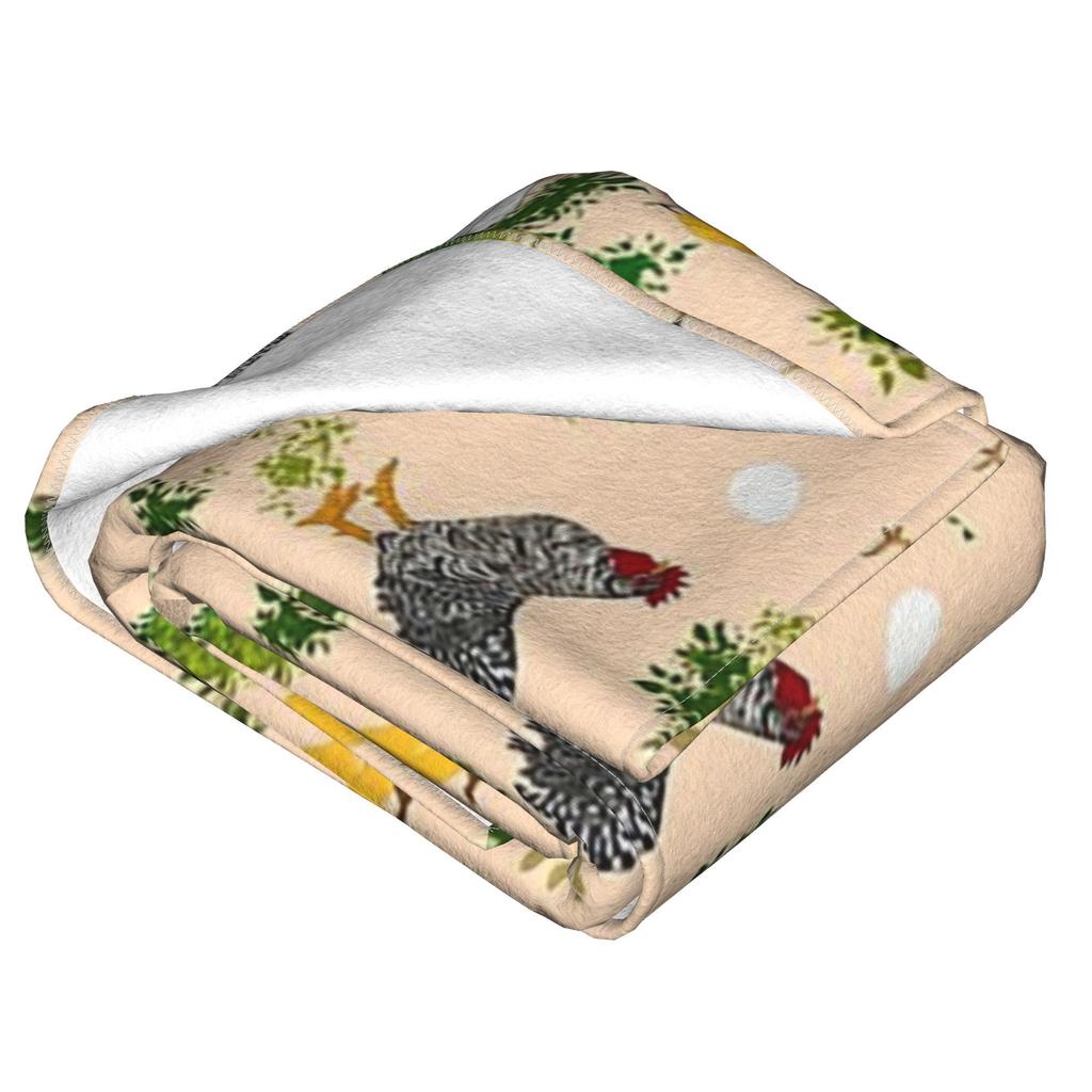 Chicken,hen ,chicks Pattern Blanket Portable Flannel Sofa Throw Blanket for Couch Bedding Outdoor Throws Bedspread Quilt