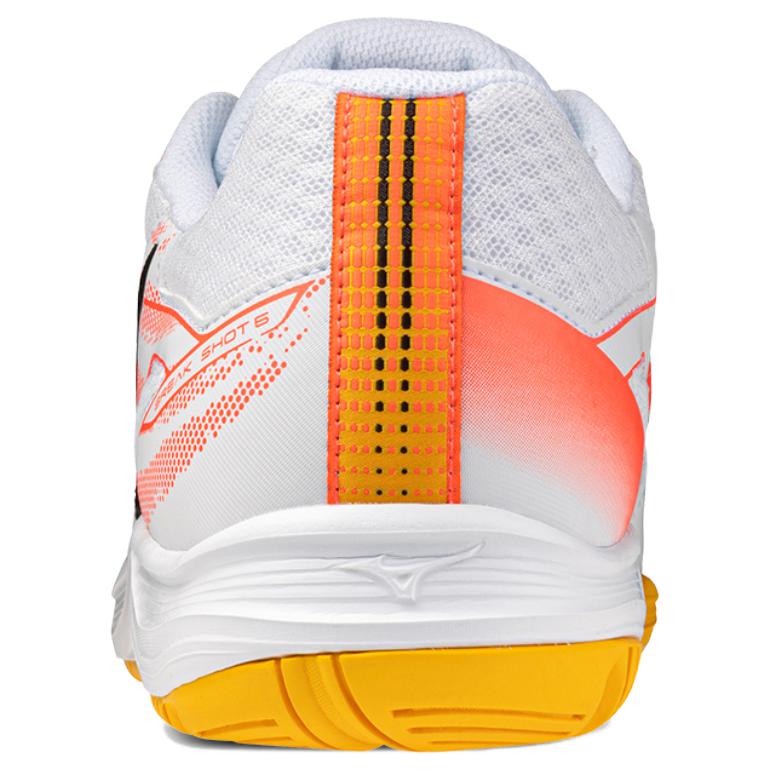 Mizuno Break Shot 5 Ac Comprehensive Training Shock Absorption Wear Resistant Non Slip Tennis Shoes Unisex Sneakers White Orange 61GA254060