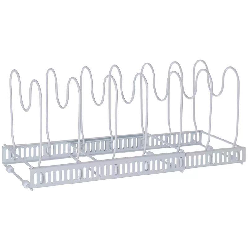 Adjustable Telescopic Kitchen Cabinet Cookware & Dish Rack