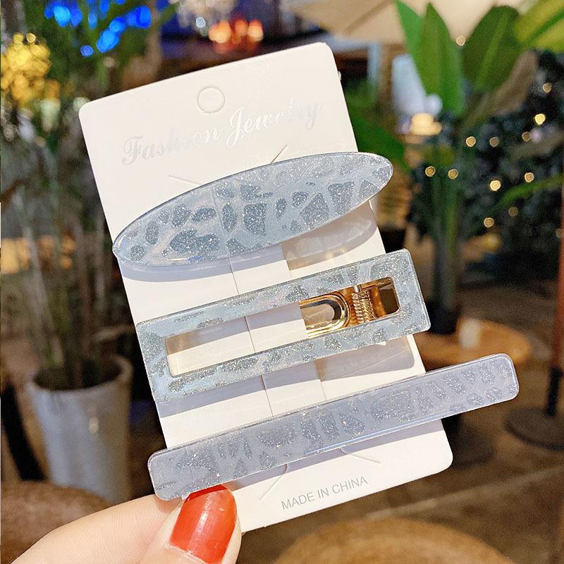 

3 шт./компл. акриловая заколка для волос ярких цветов, милая простая заколка для волос, женские модные аксессуары для волос 6