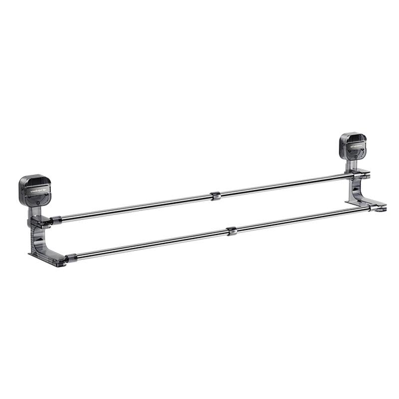 

3rd Gen Suction Cup Corner Towel Rack: Punch-Free Telescopic Bar for Bathroom & Kitchen Storage