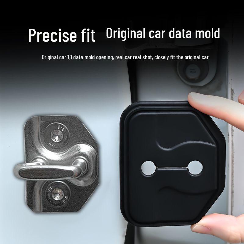 Lynk & Co 01 Car Door Lock Cover: Dustproof, Anti-rust, Shock-absorbing Silicone Sleeve