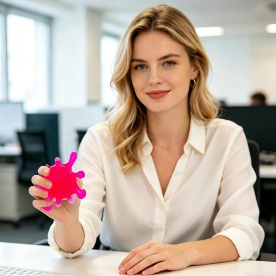 Water Splash Bal Knijpspeeltje, Angstverlichtende Transparante Stressbal, Zachte Rekbare Bal Sensorisch Fidget Speelgoed voor Kinderen Volwassenen