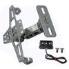 Motorcycle License Plate Mount With LED Light Adjustment License Plate Frame Set