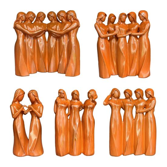 Figurka Przyjaźni Sióstr Statua Przyjaźni Między Kobietami Dwie/Trzy/Cztery/Pięć/Sześć Sióstr Rzeźba Przyjaciółki Najlepsze Przyjaciółki Prezent Urodzinowy Bożonarodzeniowy