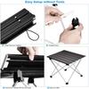 Outdoor Portable Camping Barbecue Table Multifunction Aluminum Alloy Foldable Table Picnic Supplies