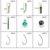 420Pcs/Case Carp Fishing Tackle Kit Including Boilie Bait Screw Accessories Swivels Hooks Anti Tangle Sleeves Hook Stop Beads