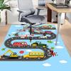 1PC Transportation Vehicle Extra Large Non-Slip Floor Carpet, Office, Family, Bedroom, Studio - Large Area Rug Indoor Rugs, Vibrant Colors-W226