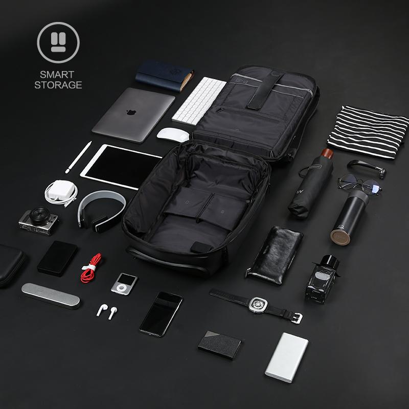Kingsons Men New Beam Backpack Solar Panel +USB Charging /Anti-theft/Waterproof/for 15.6 Inch Laptop