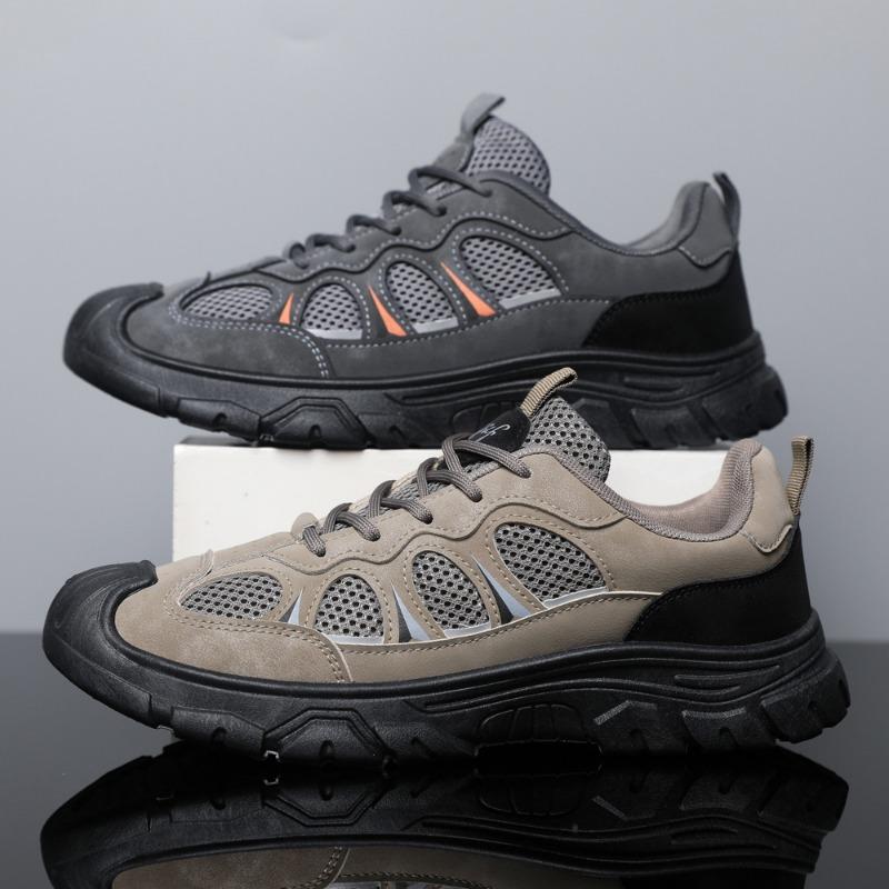 Summer Breathable Hollow Out Mesh Men Hiking Shoes Outdoor Men Sneakers Climbing Shoes Luxury Quality Men Sport Non-Slip Shoes